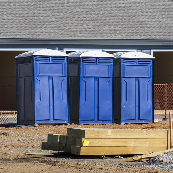 what is the cost difference between standard and deluxe portable toilet rentals in Rush MI